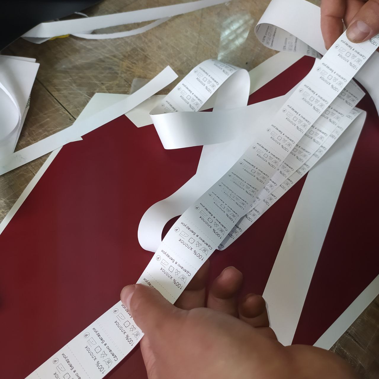 Бирки на одежду. Печать этикеток Брест